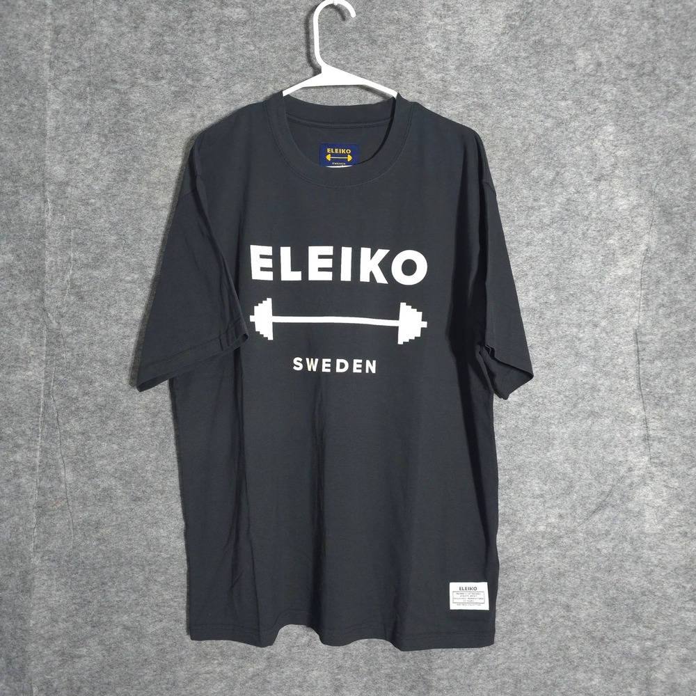 Eleiko Heritage Collection Mens XL Black Barbell Sweden Graphic Tee Portugal